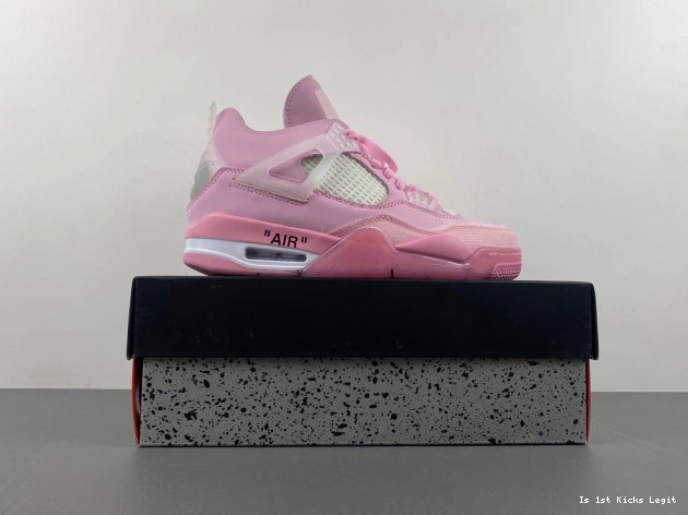 X 4 JORDAN OFF-WHITE PINK 0726